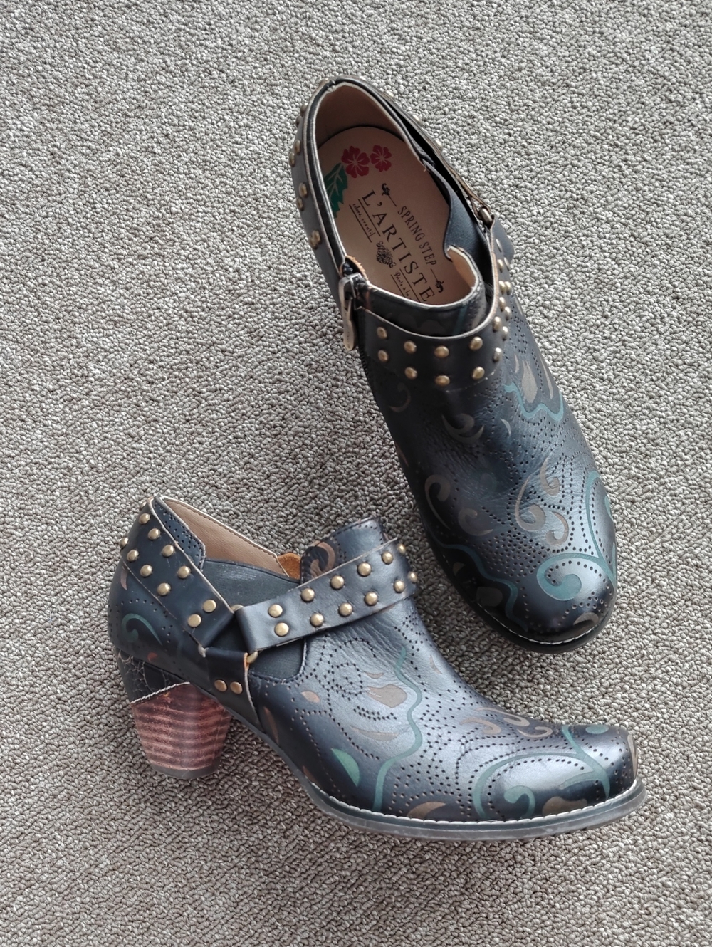 Spring Step L'artiste Kacielou Black Boots 40
